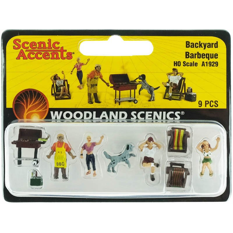 Scène de barbecue - HO 1/87 - WOODLAND SCENICS A1929