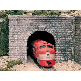 Tunnel simple voie type pierre en plâtre - O 1/43 - WOODLAND SCENICS C1267