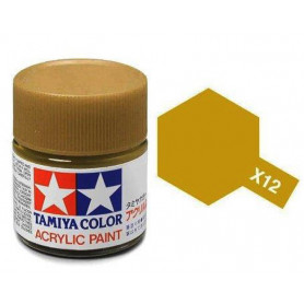 Tamiya X-12 - Or métallisé brillant - pot acrylique 10 ml