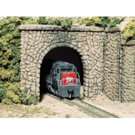 Tunnel simple voie type pierre en plâtre - HO 1/87 - WOODLAND SCENICS C1255
