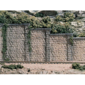 Mur de soutènement type pierre en plâtre - HO 1/87 - WOODLAND SCENICS C1259