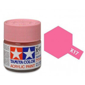 Tamiya X-17 - rose brillant - pot acrylique 10 ml