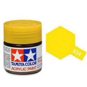 Tamiya X-24 - jaune translucide - pot acrylique 10 ml