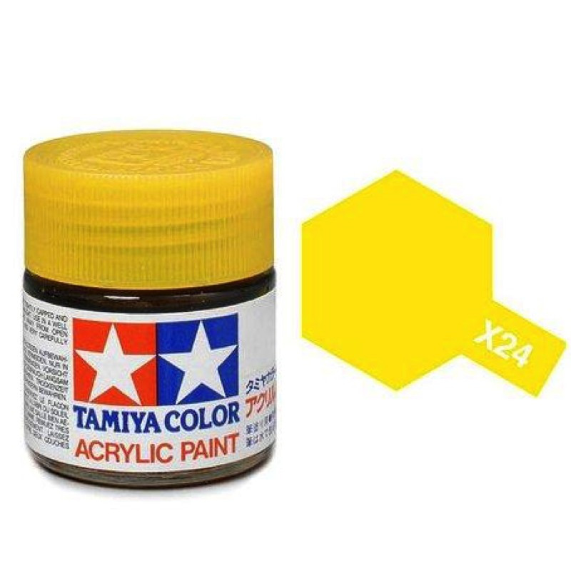 Tamiya X-24 - jaune translucide - pot acrylique 10 ml