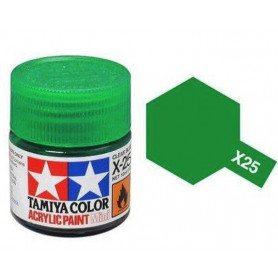 Tamiya X-25 - vert translucide - pot acrylique 10 ml