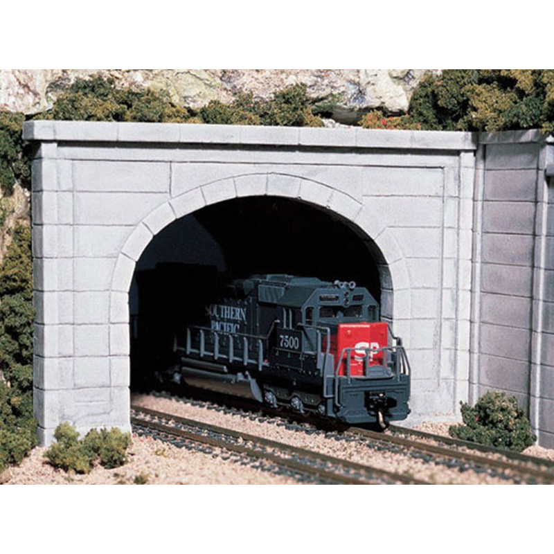 Tunnel double voie type béton en plâtre - N 1/160 - WOODLAND SCENICS C1156