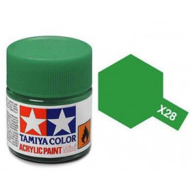 Tamiya X-28 - vert pré brillant - pot acrylique 10 ml
