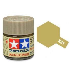 Tamiya X-31 - titane doré brillant - pot acrylique 10 ml