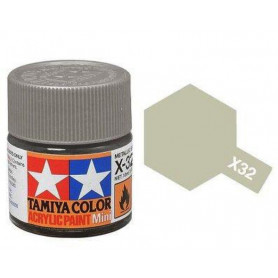 Tamiya X-32 - titane argenté brillant - pot acrylique 10 ml
