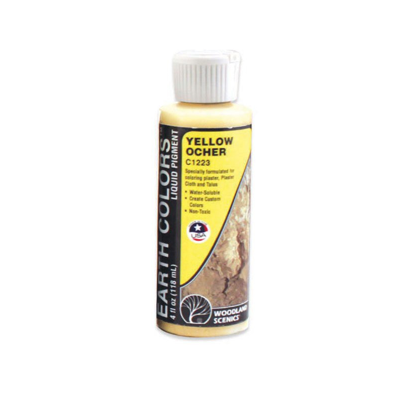Teinte à décor Earth Colors ocre jaune 118 ml - Woodland Scenics C1223