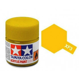Tamiya XF-3 - jaune mat - pot acrylique 10 ml