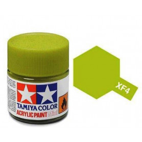 Tamiya XF-4 - vert jaune mat - pot acrylique 10 ml