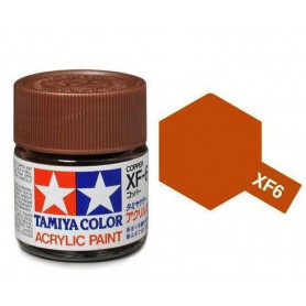 Tamiya XF-6 - cuivre mat - pot acrylique 10 ml