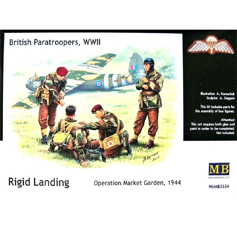 Parachutistes britanniques WWII - 1/35 - MASTER BOX 3534