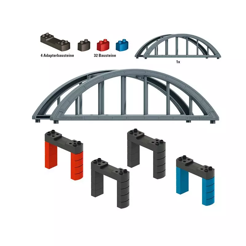 10 Socles De Pilier De Pont En Métal (Collection) - MARKLIN