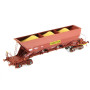 Set de 3 wagons trémie EX T2 «ROY&Fils / SIMOTRA» - ép. IV - HO 1/87 - REE WB-575