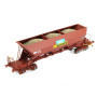 Set de 3 wagons trémie EX T2 «SIMOTRA» - ép. IV - HO 1/87 - REE WB-576