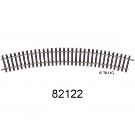 1x rail courbe 22,5° rayon 545 mm code 100 - TILLIG 82122