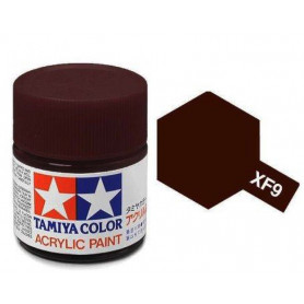 Tamiya XF-9 - rouge sombre mat - pot acrylique 10 ml
