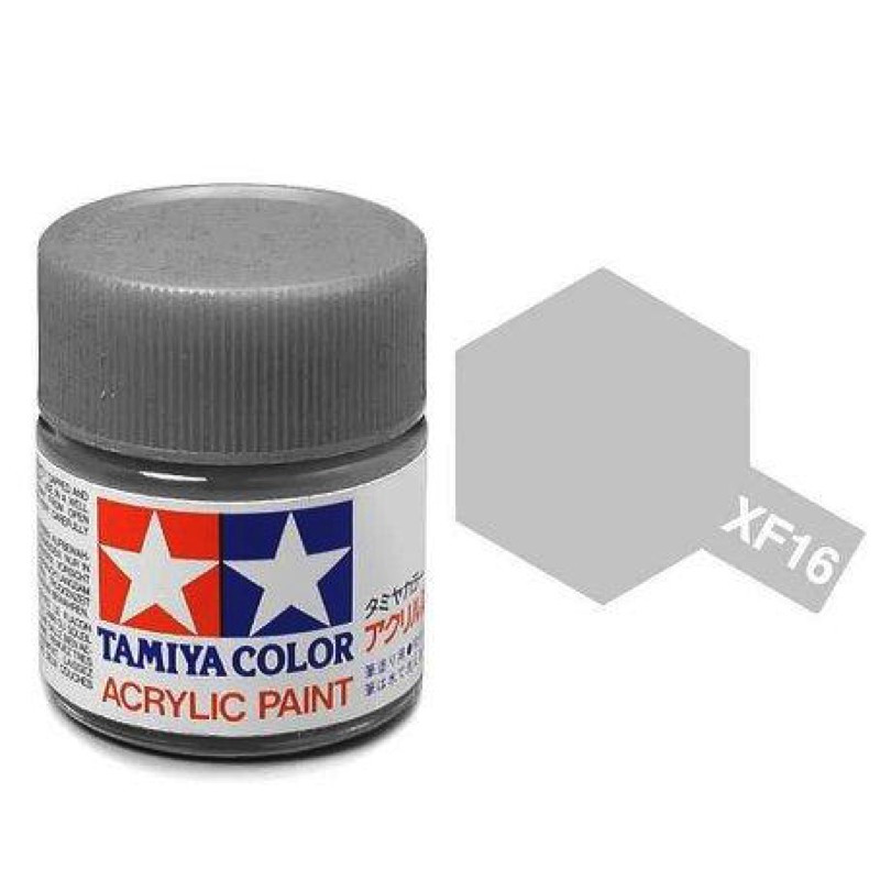 Tamiya XF-16 - aluminium mat - pot acrylique 10 ml