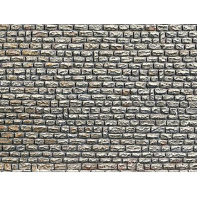 Faller 170603 - Plaque décor - mur de pierres - HO 1/87