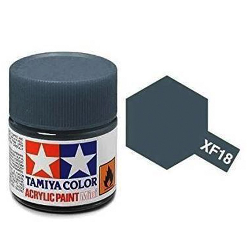 Tamiya XF-18 - bleu moyen mat - pot acrylique 10 ml