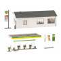Station service BP échelle HO 1/87 - Faller 130345