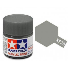 Tamiya XF-20 - gris moyen mat - pot acrylique 10 ml