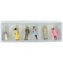6x passants - HO 1/87 - PREISER 14045