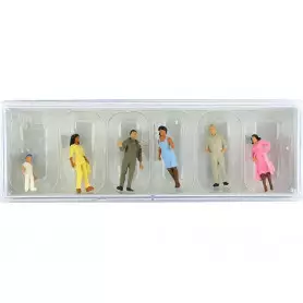 6x passants - HO 1/87 - PREISER 14045