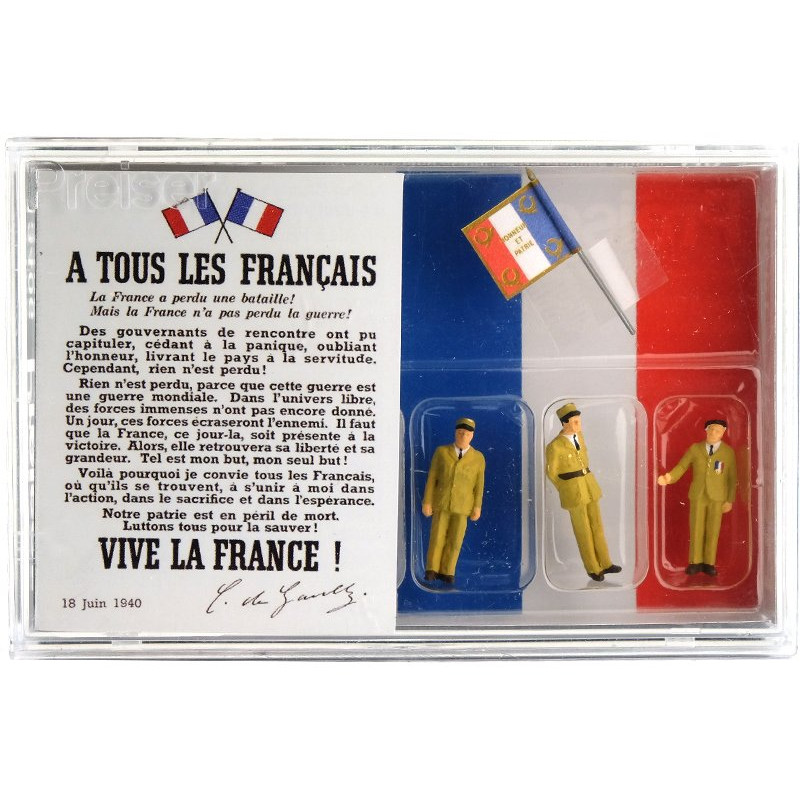 Charles de Gaulle, appel du 18 juin 1940 - HO 1/87 - PREISER 13406