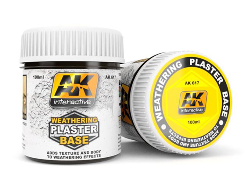 Weathering Plaster Base, plâtre de texture pour patines - AK INTERACTIVE AK617