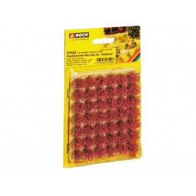 42x touffes fleuries rouge 9mm - HO 1/87 - NOCH 07042
