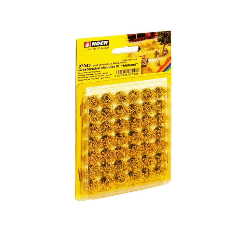42x touffes fleuries jaune 9mm - HO 1/87 - NOCH 07043