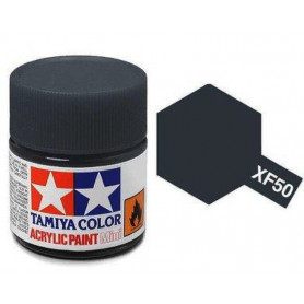 Tamiya XF-50 - bleu campagne mat - pot acrylique 10 ml