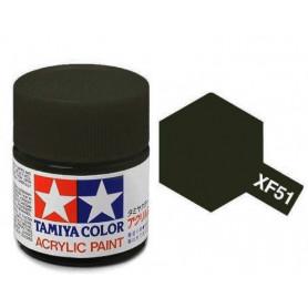 Tamiya XF-51 - vert kaki mat - pot acrylique 10 ml