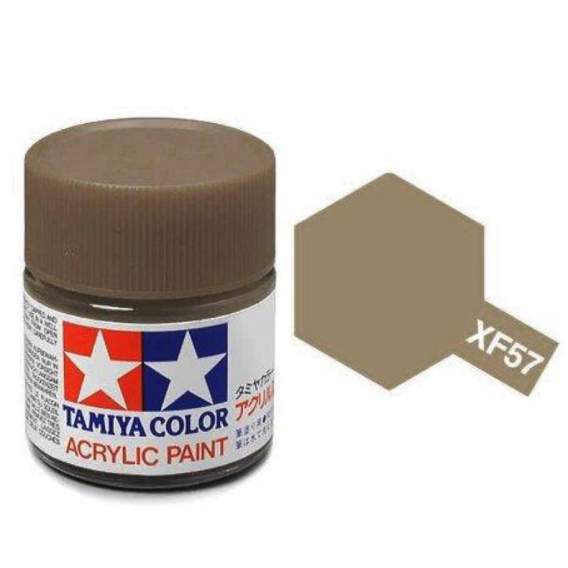 Tamiya XF-57 - chamois mat - pot acrylique 10 ml