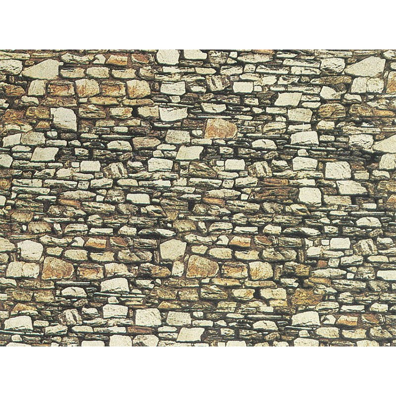 Plaque décor mur dolomite 64 x 15 cm - HO 1/87 - NOCH 57710