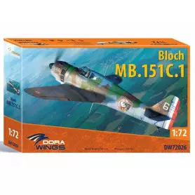 Maquette Bloch MB.151.C1 - 1/72 - DORA WINGS 72026