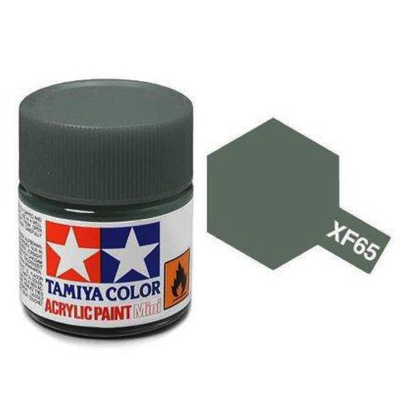 Tamiya XF-65 - gris campagne mat - pot acrylique 10 ml