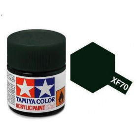 Tamiya XF-70 - vert foncé 2 mat - pot acrylique 10 ml