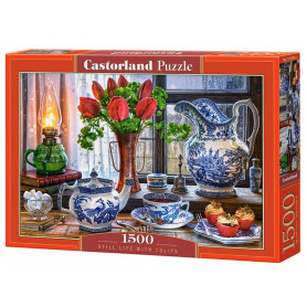 Still Life with Tulips - Puzzle 1500 pièces - CASTORLAND