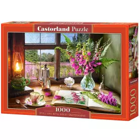 Still Life with Violet Snapdragons - Puzzle 1000 pièces - CASTORLAND