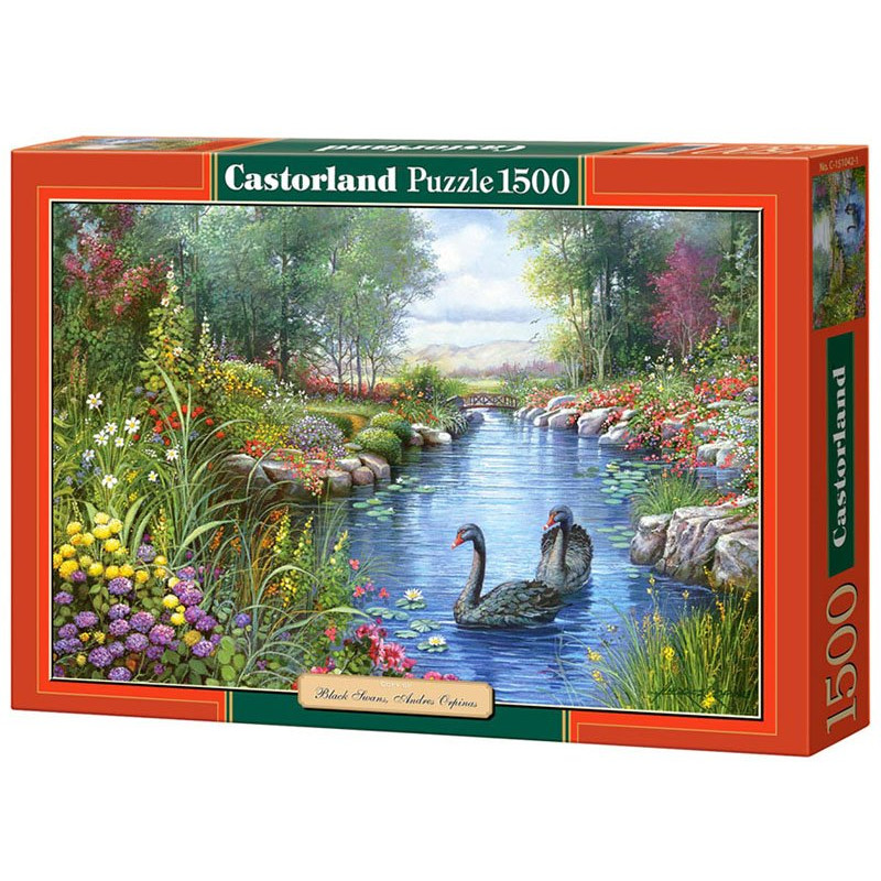 Black Swans, Andres Orpinas - Puzzle 1500 pièces - CASTORLAND