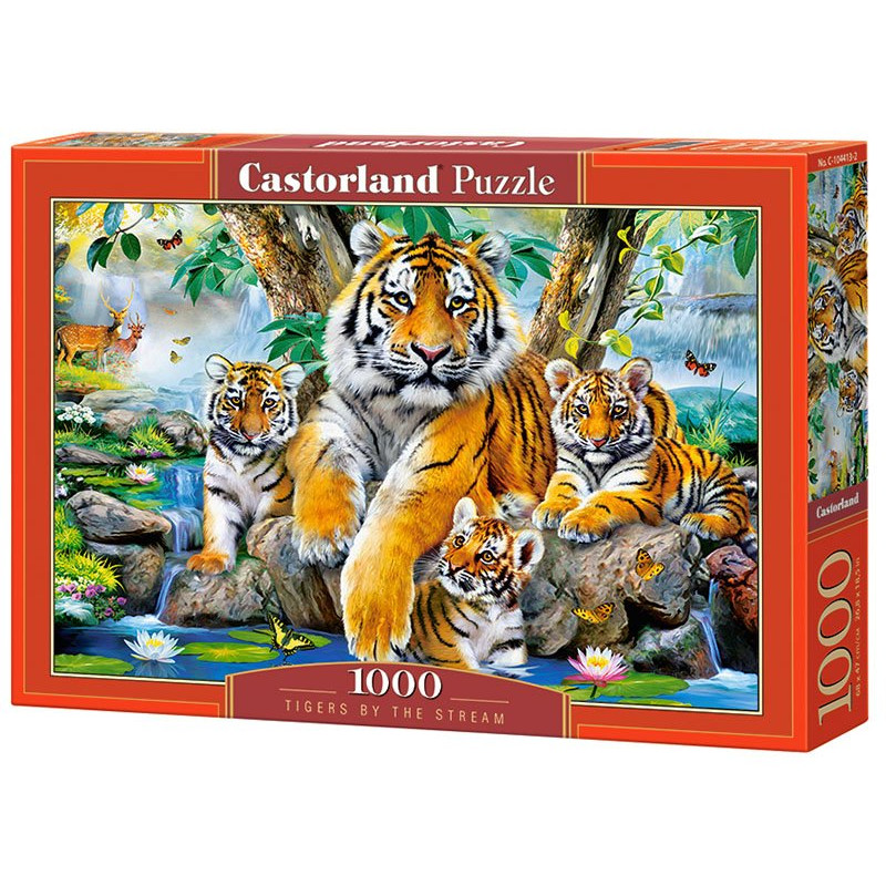 Tigers by the Stream - Puzzle 1000 pièces - CASTORLAND