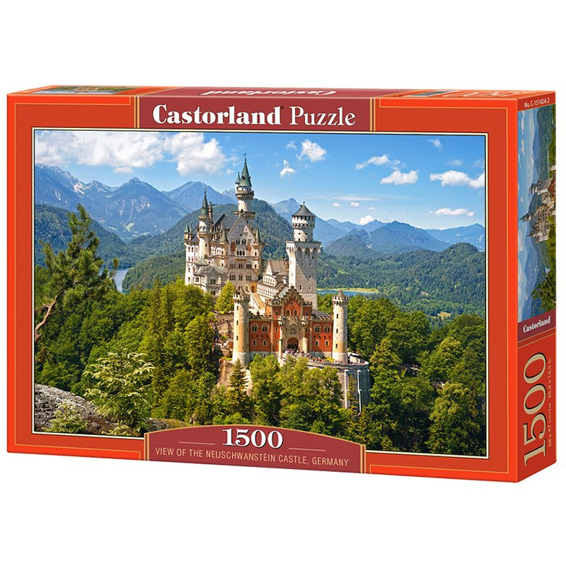 View of the Neuschwanstein Castle, Germany - Puzzle 500 pièces - CASTORLAND