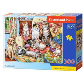 Cat Family - Puzzle 300 pièces - CASTORLAND