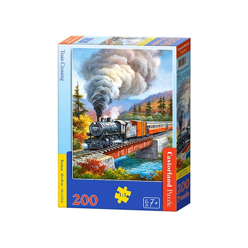 Train Crossing - Puzzle 200 pièces - CASTORLAND