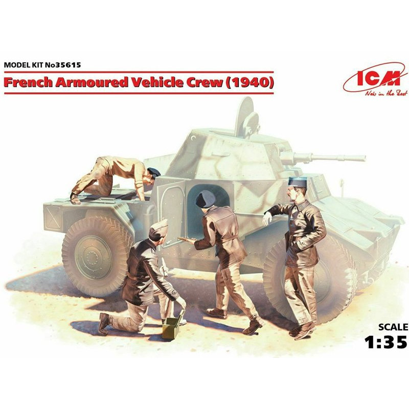 Equipage français de véhicule blindé 1940 - échelle 1/35 - ICM 35615