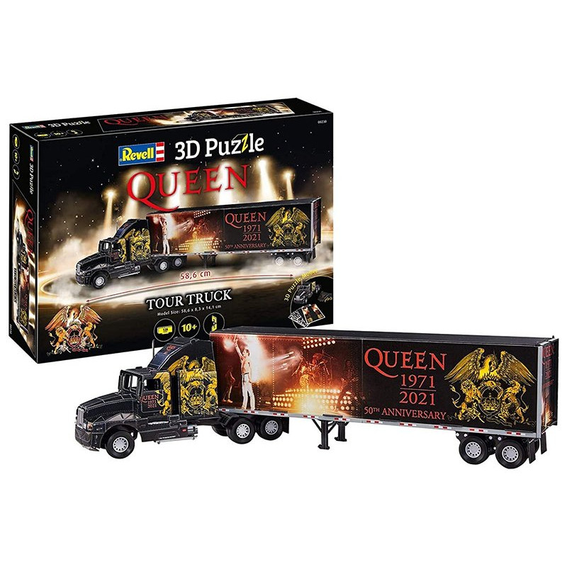 QUEEN Tour Truck - 50e anniversaire puzzle 3D - 58,6 cm - Revell 00230
